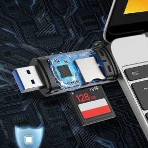 قیمت OTG Type-C To USB Card Reader
