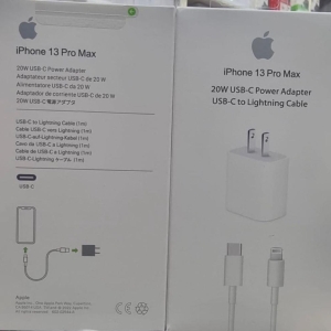 شارژر 20 وات اورجینال آیفون 13 پرومکس اپل Apple Iphone 13Pro Max 20W USB-C Power Adapter to Lightning Cable