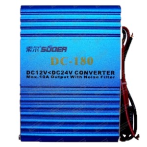 مبدل برق مبدل برق 12 ولت به 24 ولت 10 آمپر Suoer DC 180