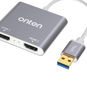 تبدیل USB 3.0 به HDMI*2 مدل 59175  اونتن Onten USB 3.0 To HDMI Adapter