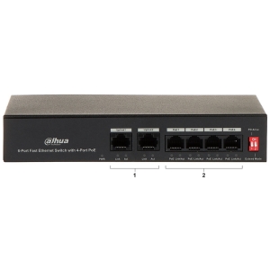 سوئیچ 4 پورت داهوا مدل DH-PFS3006-4ET-36