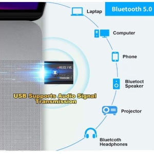 فرستنده بلوتوثی مدل  bluetooth  transmitter and receiver TRX6