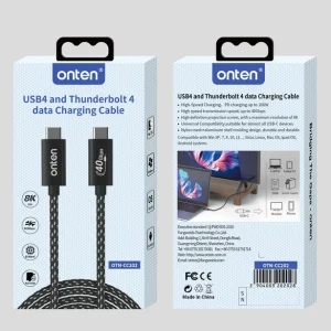 کابل تاندربولت  اونتن USB-C Thunderbolt4 مدل ONTEN-CC202