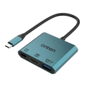 هاب 3 پورت  ONTEN Type-C به OTN-UC301 HDMI+USB Gen1+PD Adapter