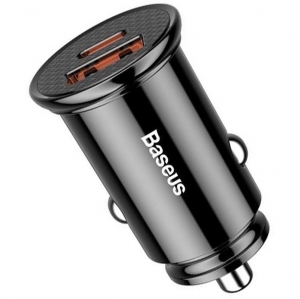 شارژر فندکی ماشین باسئوس مدل Baseus Square Metal PPS A+C 30W CCALL-YS01