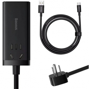 شارژر رومیزی بیسوس به همراه کابل USB-C Power Combo 65W PSZM000901