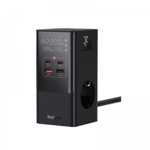 شارژر رومیزی بیسوس PowerCombo Tower Digital PowerStrip 3AC+2U+2C 35W 1.5m E00023606113-00