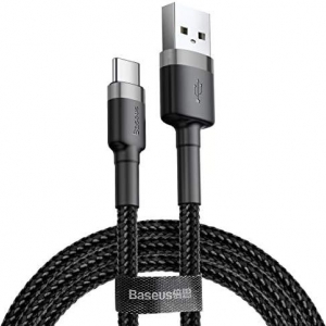 کابل شارژ سریع و انتقال داده باسئوس Baseus cafule Cable USB For Type-C 2A / 3m CATKLF-U09