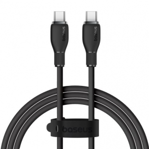 کابل شارژ سریع و انتقال داده تایپ سی باسئوس Baseus Pudding Fast Charging Cable C-C 100W 1.2m