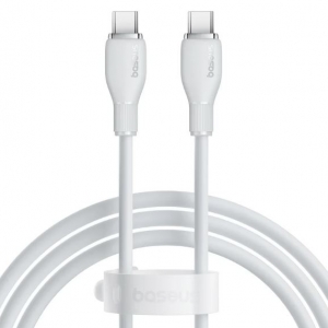 کابل شارژ سریع و انتقال داده تایپ سی باسئوس Baseus Pudding Fast Charging Cable C-C 100W 1.2m