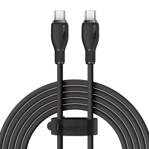 کابل شارژ سریع و انتقال داده باسئوس Baseus Pudding Fast Charging Cable   A-C 100W 1.2m zip