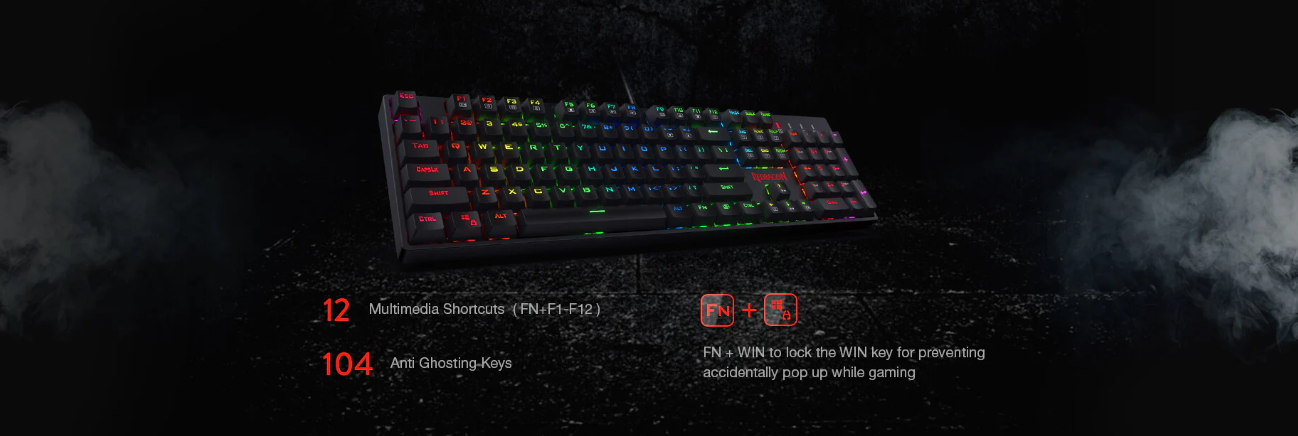  کیبورد ردراگون SURARA K582 