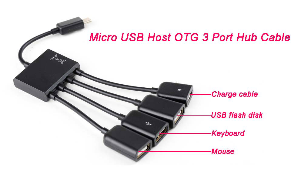 تبدیل چهار سر Micro USB OTG Hub