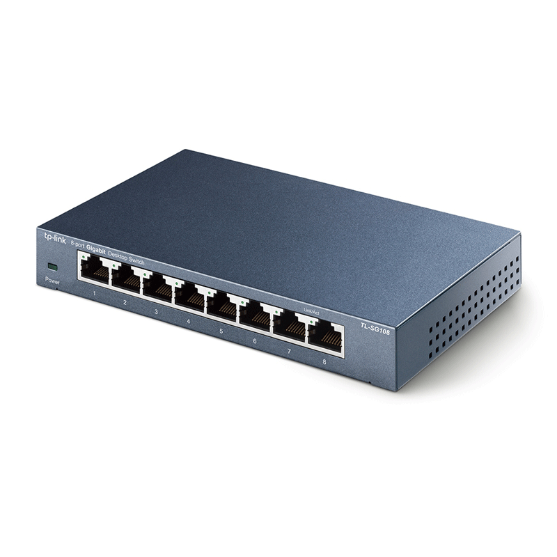 TP-Link TL-SG108 8-Port Gigabit Desktop Switch - سوییچ گیگابیتی 8 پورت دسکتاپ تی پی-لینک مدل TL-SG108