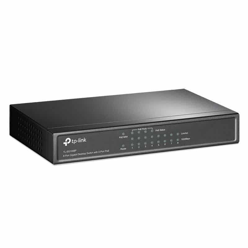 TP-LINK Desktop TL-SG1008P 8 Port Switch - سوئیچ 8 پورت Desktop تی پی-لینک مدل TL-SG1008P