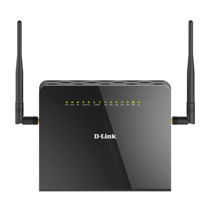 D-Link DSL-G2452DG VDSL2/ADSL2+ Wireless AC1200 4-Port Gigabit Modem Router - مودم روتر بی سیم ADSL2 Plus و VDSL2 دی-لینک مدل DSL-G2452DG