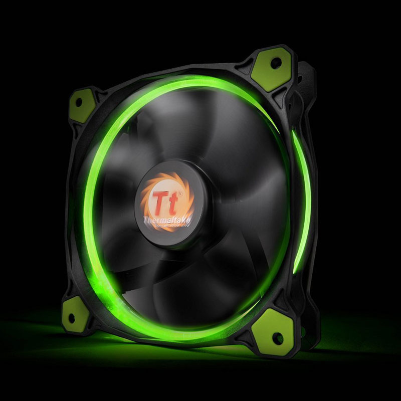 Thermaltake Riing 12 LED Green 120mm Case Fan - فن کیس ترمالتیک مدل Riing 12 با LED سبز