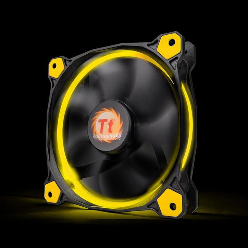 Thermaltake Riing 12 LED Yellow 120mm Case Fan - فن کیس ترمالتیک مدل Riing 12 با LED زرد
