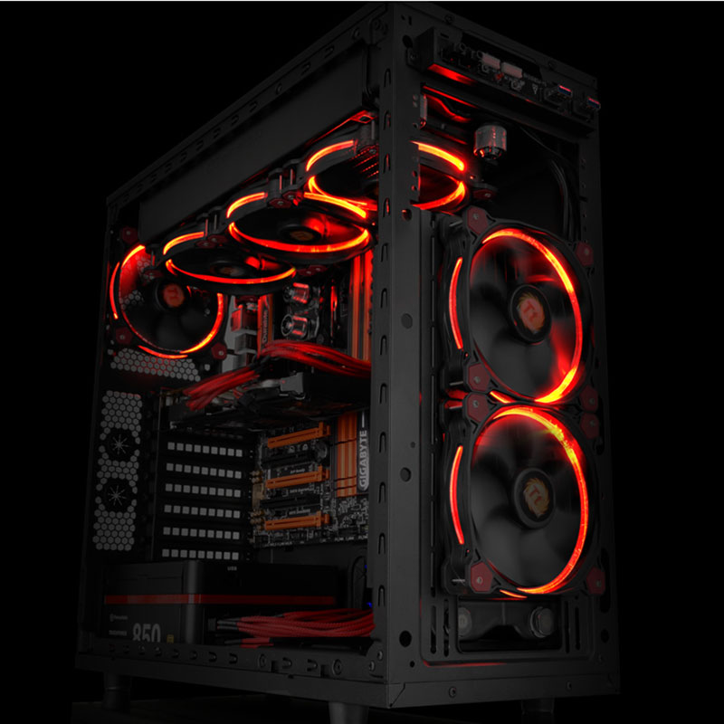 Thermaltake Riing 14 LED Red 140mm Case Fan - فن کیس ترمالتیک مدل Riing 14 با LED قرمز