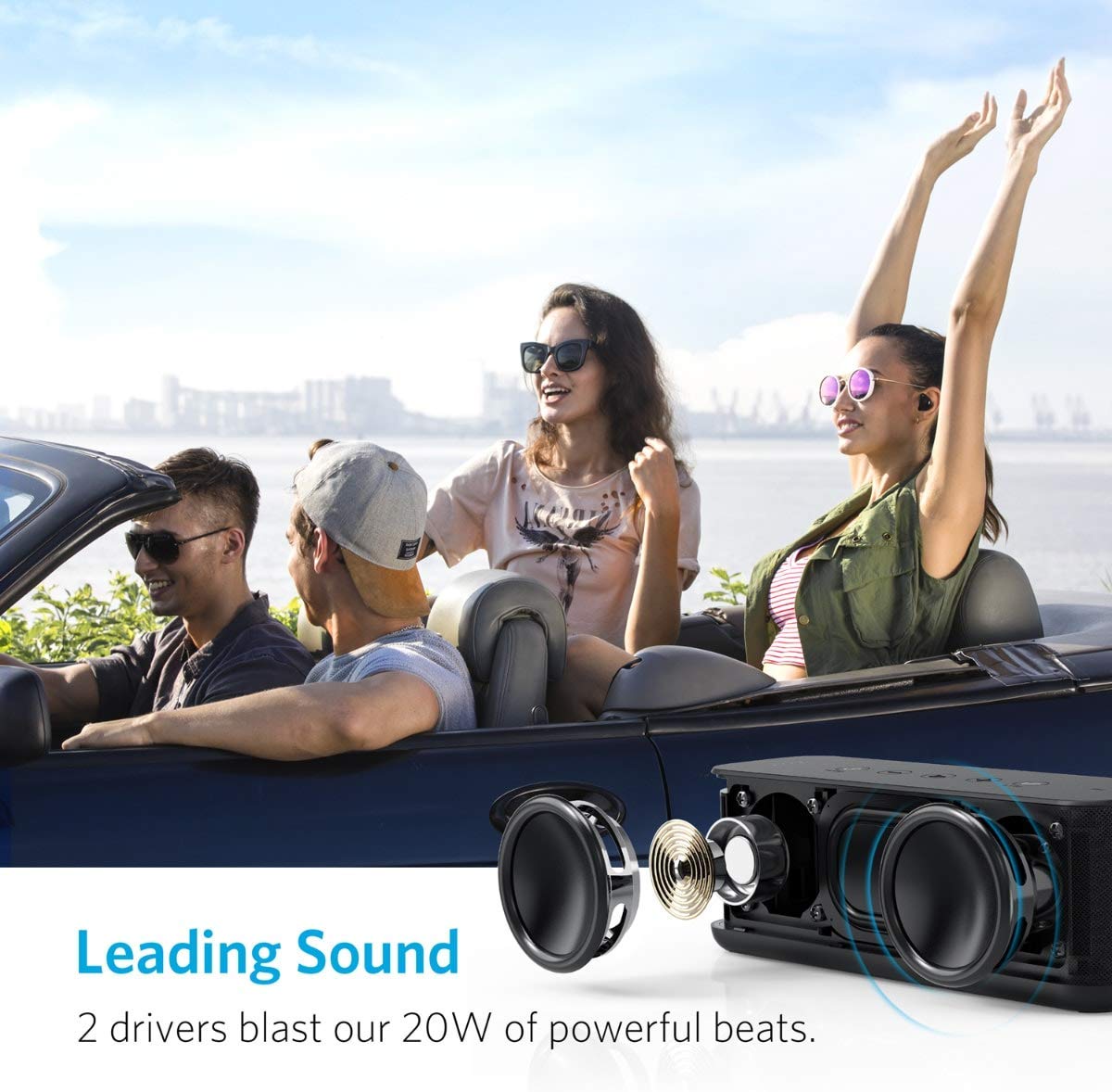 اسپیکر بلوتوثی قابل حمل انکر مدل A3145 SoundCore Boost