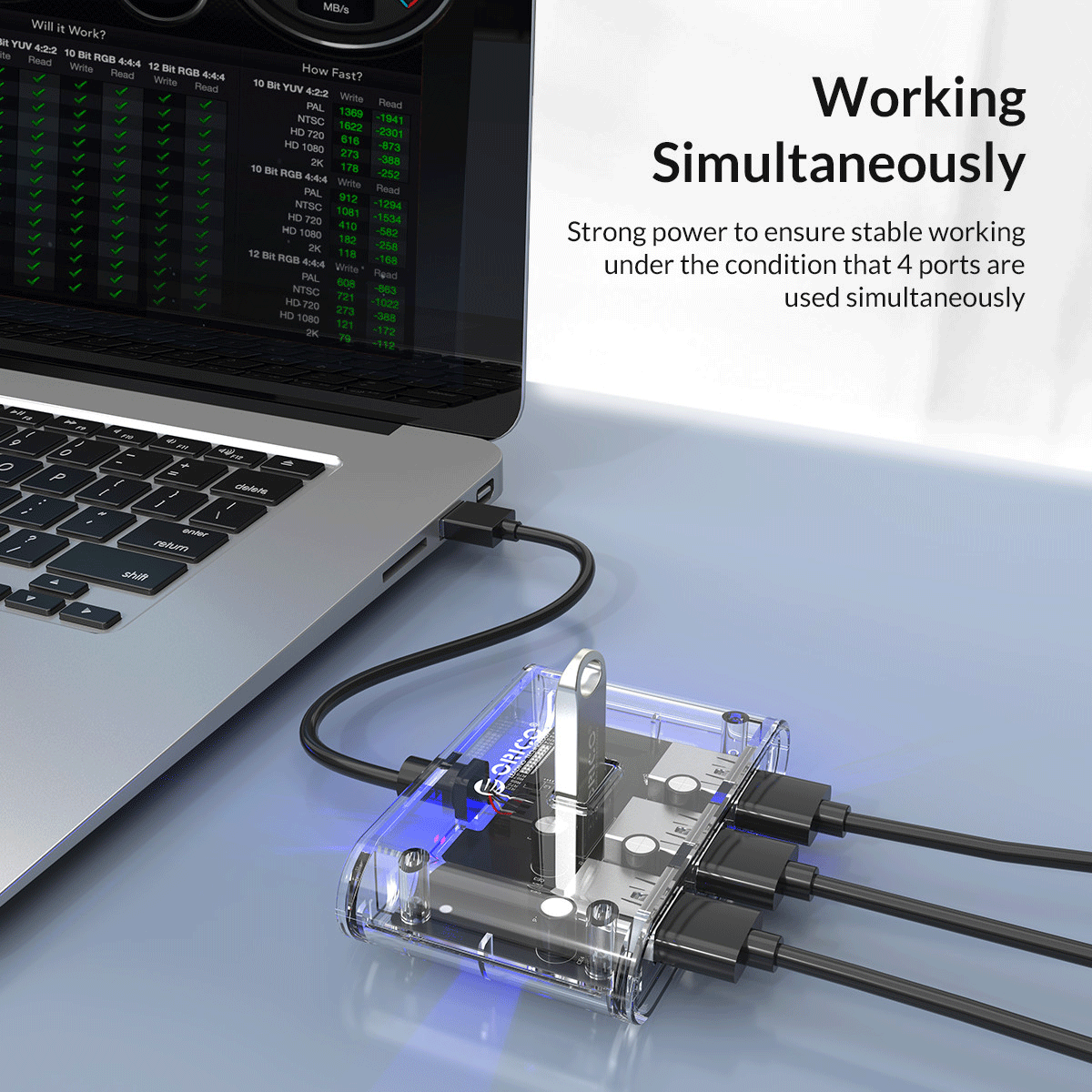 4-port USB3.0 Hub