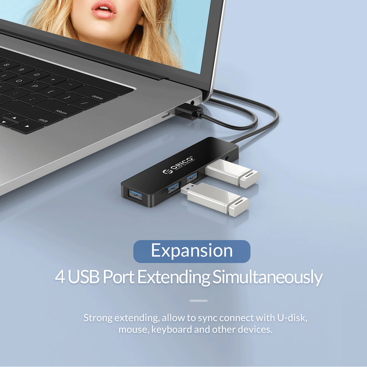 هاب 4 پورت USB 3.0 اوریکو  