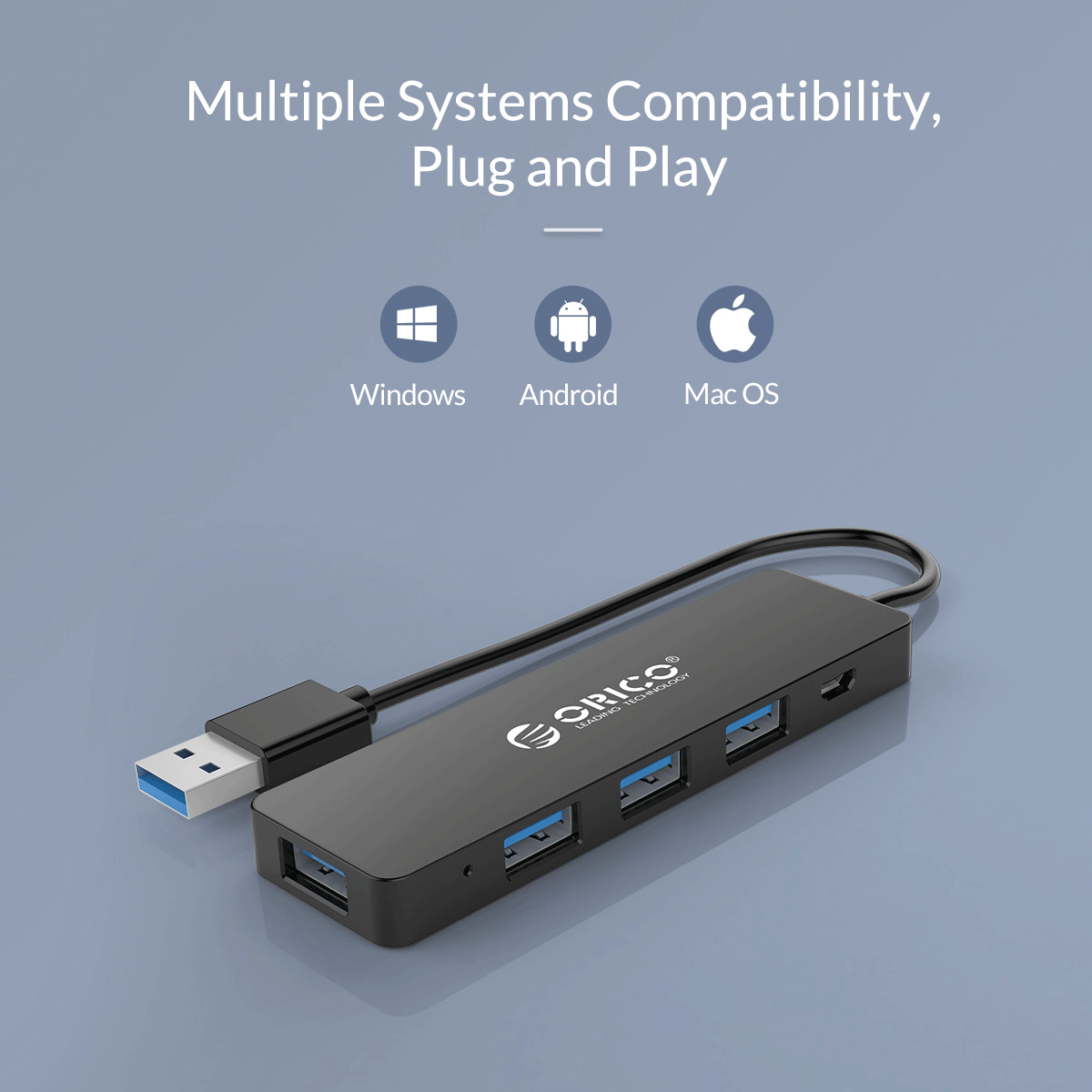 4-Ports Powered USB3.0 HUB