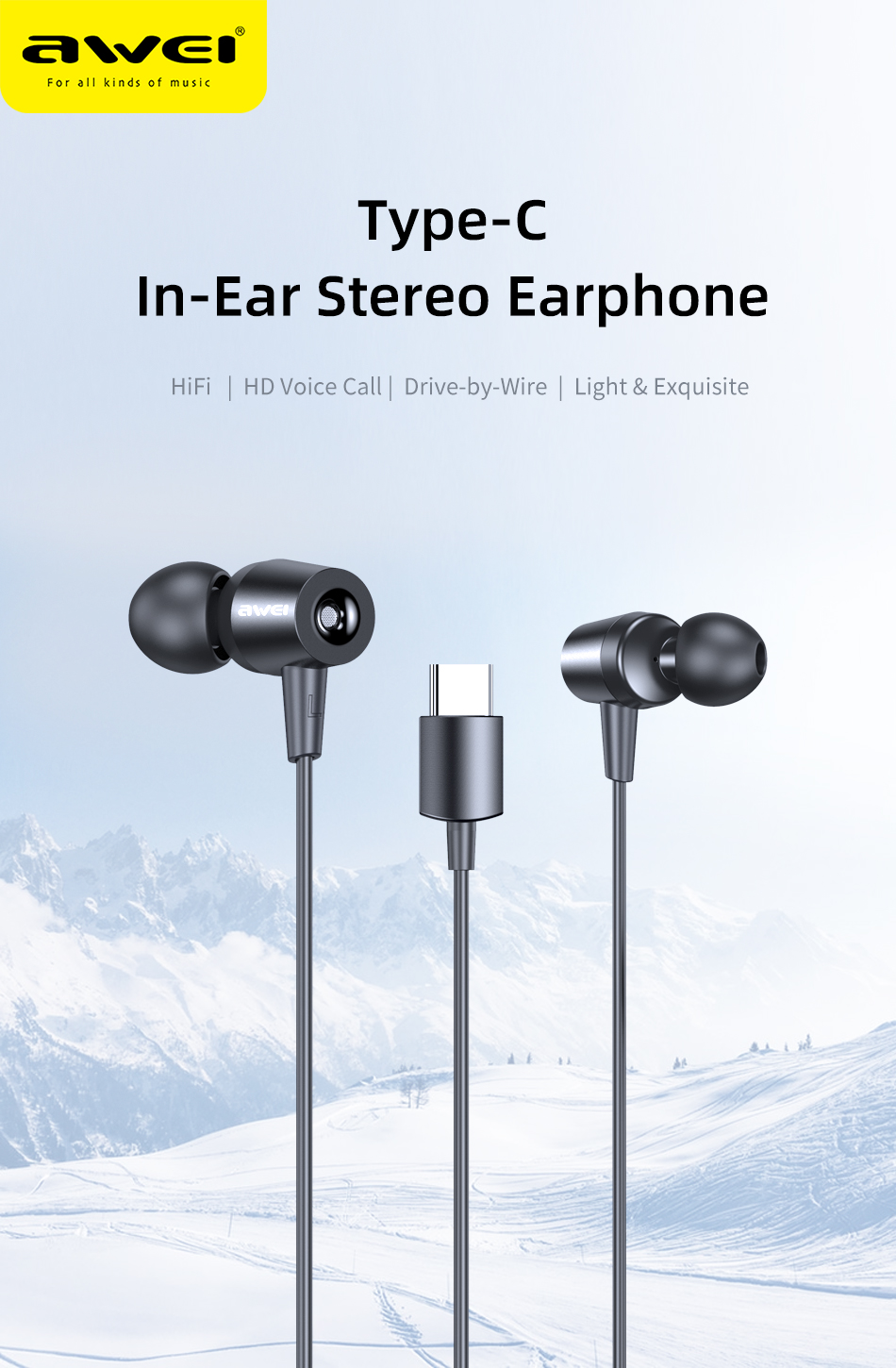 AWEI TC-1 Music Earphone