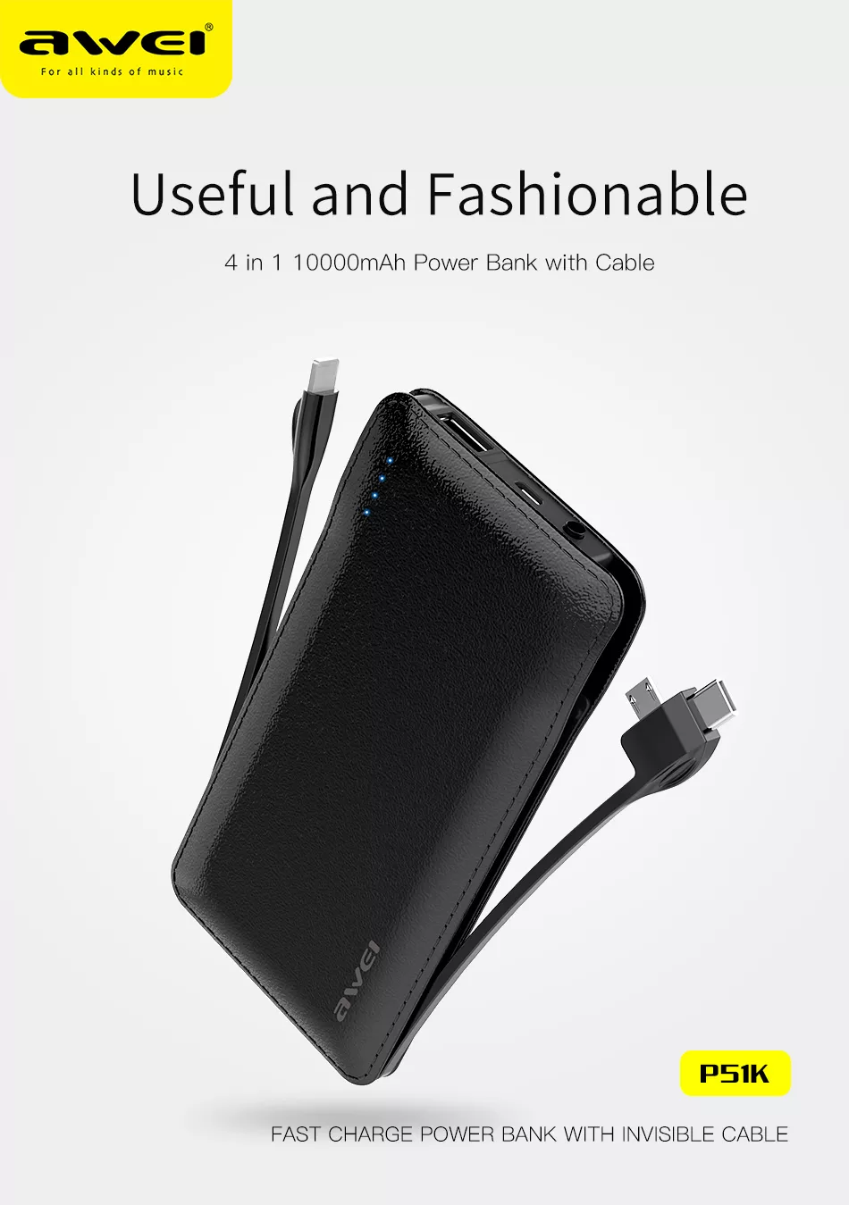 پاور بانک آوی (اوی) مدل AWEI P51K Power Bank