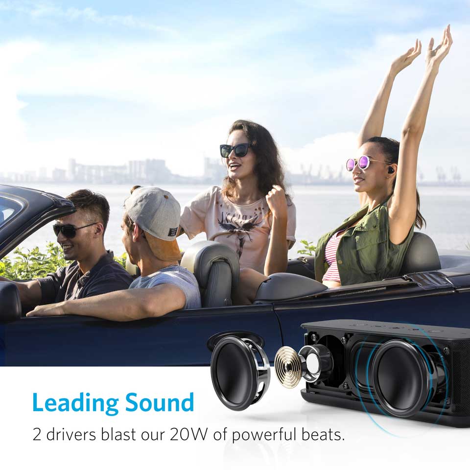 اسپیکر بلوتوثی انکر مدل Anker A3145 SoundCore Boost قابل حمل