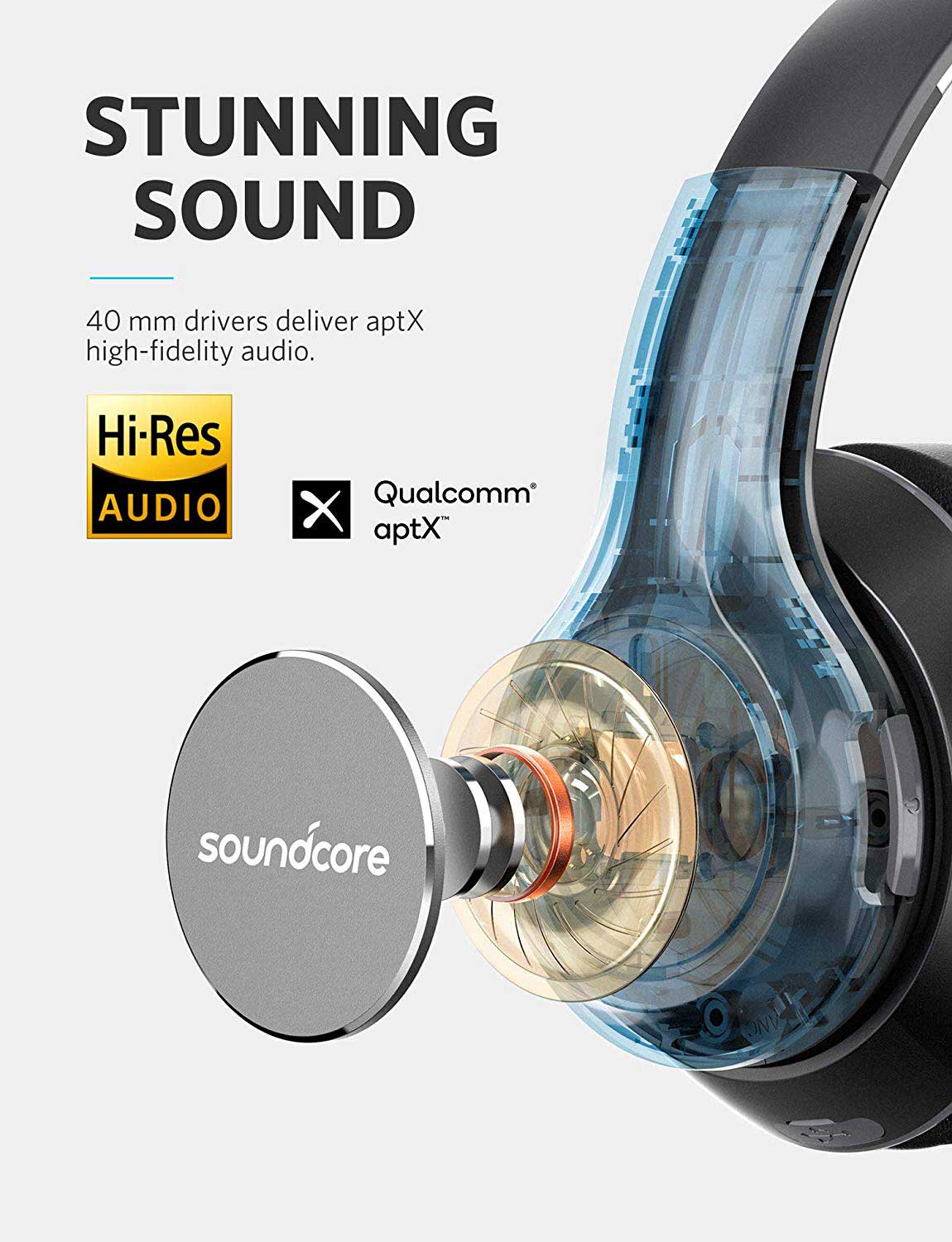 هدفون بی سیم انکر مدل A3031 Soundcore Vortex Wireless 