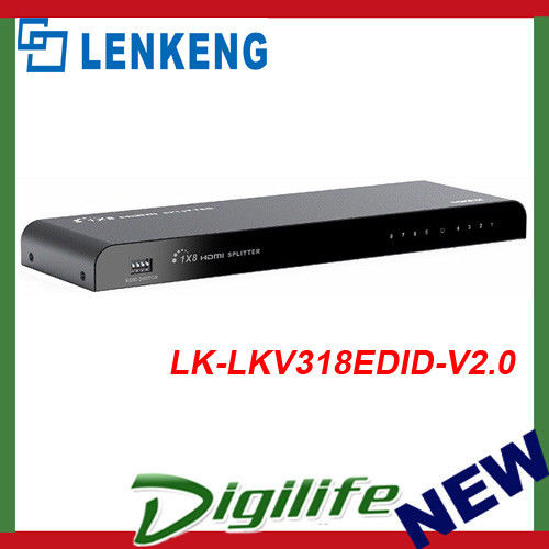 خرید اسپلیتر 1 به 8 HDMI لنکنگ مدل LKV318EDID-V2.0 باکیفیت 4K و 2K
