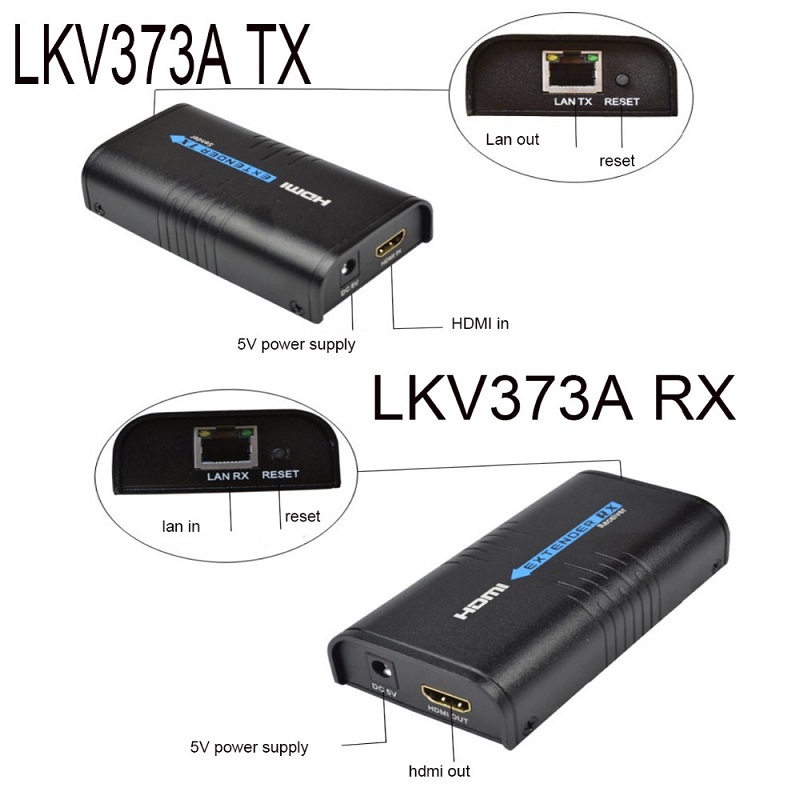 انتقال دهنده و توسعه دهنده صوت و تصویر کابلی لنکنگ مدل LKV373A