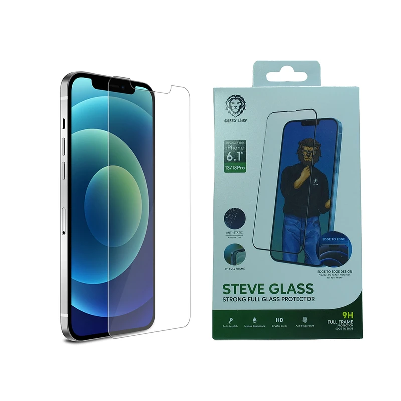 محافظ صفحه نمایش گرین مدل Steve Glass مناسب برای گوشی موبایل اپل iPhone 13/13 Pro