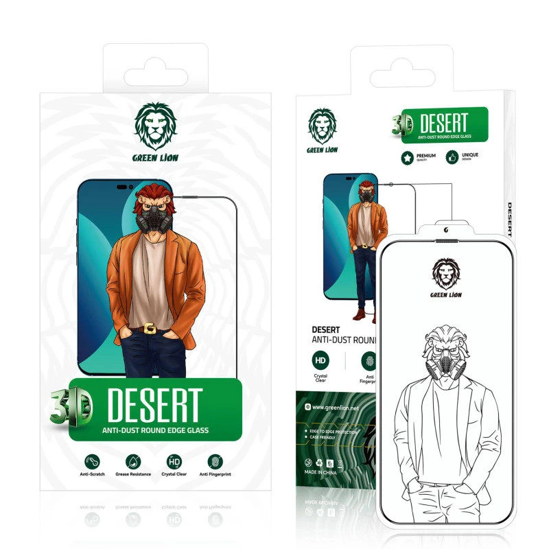 محافظ صفحه نمایش گرین مدل 3D Desert مناسب برای گوشی موبایل اپل iPhone 13 pro max /14 Plus