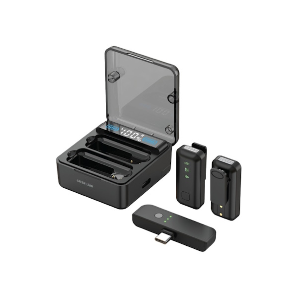 میکروفن دوتایی گرین لاین مدل 2in1 Microphone GN2N1MCTYC با رابط تایپ C