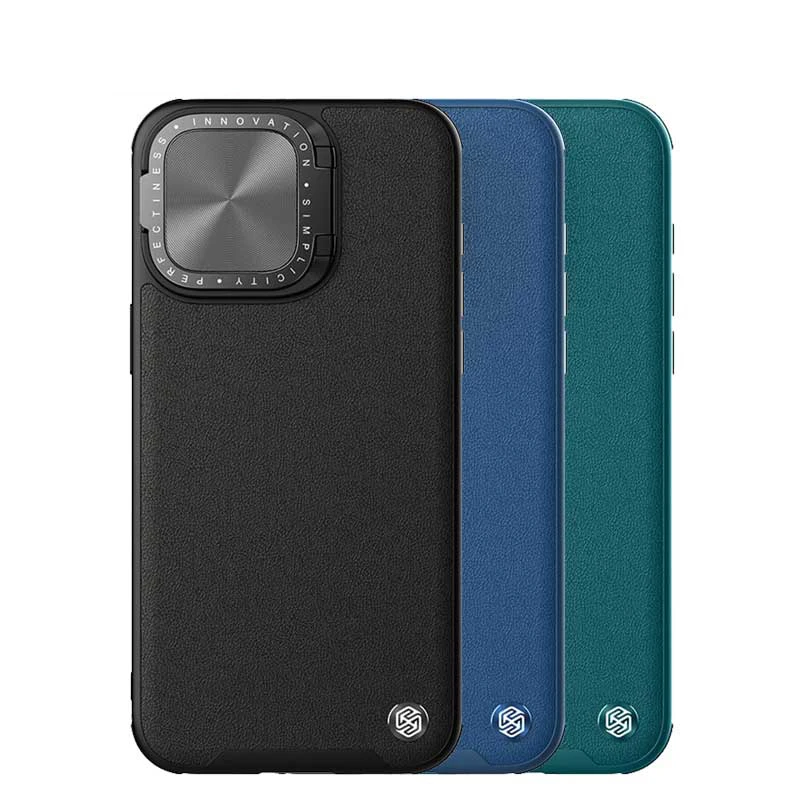 کاور نیلکین مدل Camshield Prop Leather مناسب برای گوشی موبایل اپل iPhone 15 Pro Max