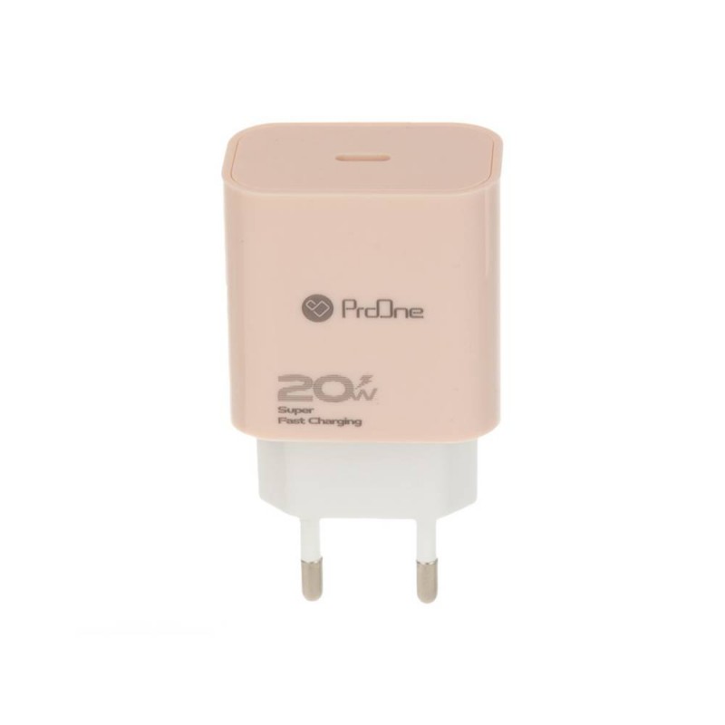 شارژر دیواری 20 وات پرووان مدل PWC540 به همراه کابل تبدیل لایتنینگ