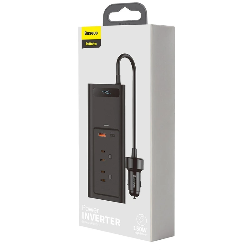 مبدل برق خودرو باسئوس مدل POWER INVERTER 150w