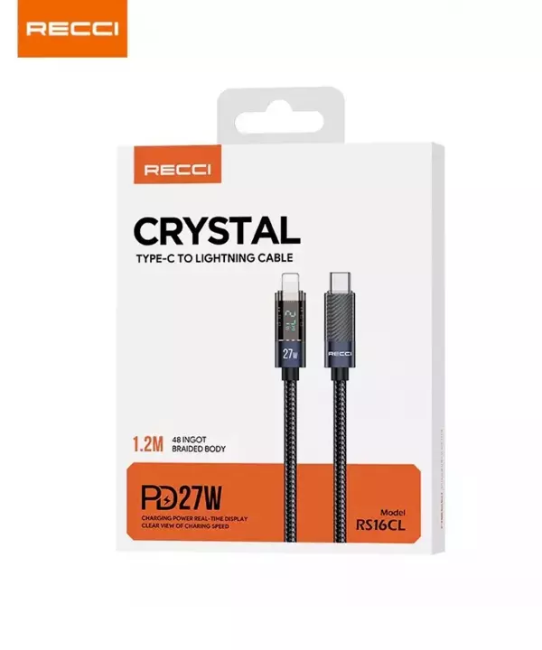 کابل تبدیل USB-C به لایتنینگ رسی مدل RS16CL طول 1.2 متر