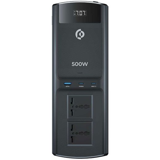 اینورتر 500 وات پاورولوژِی Powerology 500W Universal Multi-Port Car Inverter