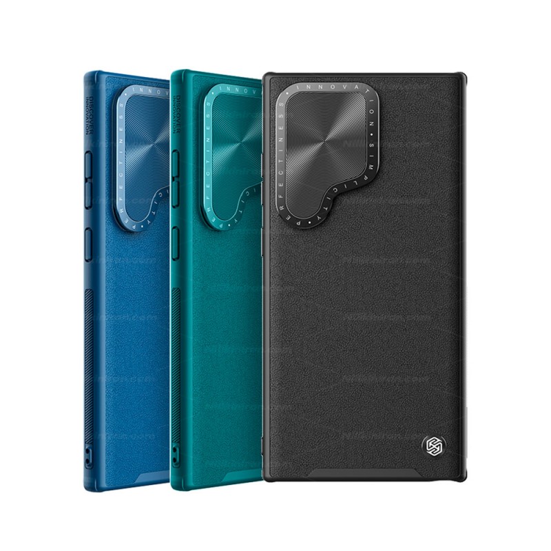 کاور نیلکین مدل Camshield Prop Leather مناسب برای گوشی موبایل سامسونگ Galaxy S24 Ultra