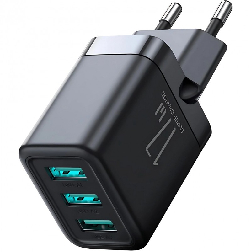 آداپتور 3 پورت 17 وات جویروم Joyroom Smart Charger JR-TCN02EU