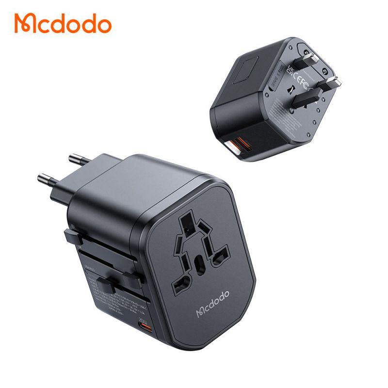 آداپتور دیواری فست شارژ مک دودو Mcdodo 20W PD Fast Charging Universal Travel Adapter CP-3471
