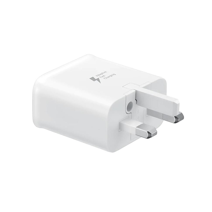 شارژر دیواری اورجینال فست سامسونگ روکارتنی 3پین Samsung Fast Charging Adapter 3 PIN EP-TA200