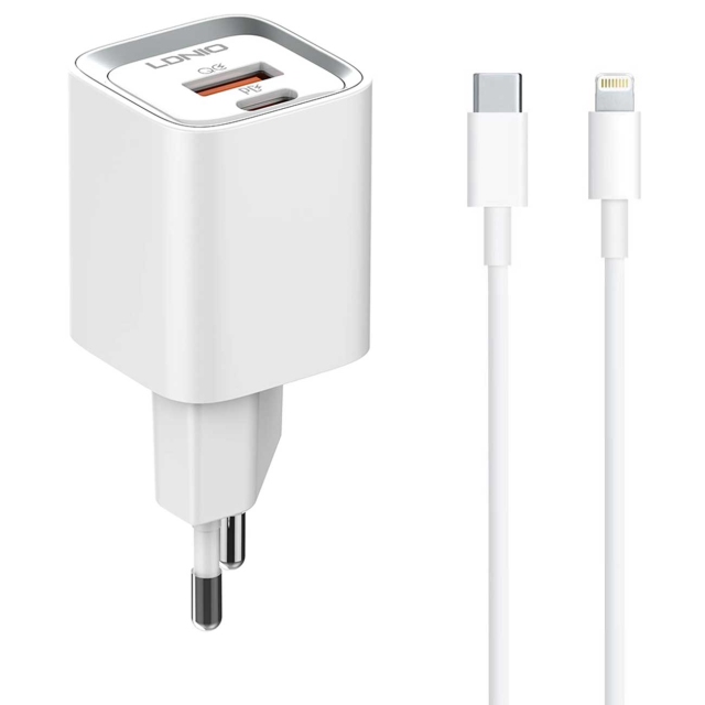 شارژر مسافرتی الدینیو 20 وات به همراه کابل LDNIO POWER ADAPTER 20W A2318M