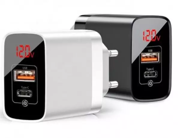 آداپتور دیواری دو پورت سریع بیسوس Baseus Mirror Lake BS-E911 Charger QC3.0 CCJMHC 18W