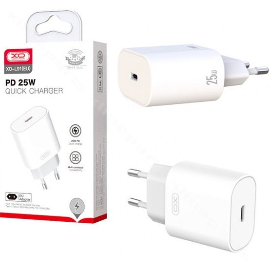 آداپتور شارژ 25 وات ایکس او XO-L91(EU) Quick Charger