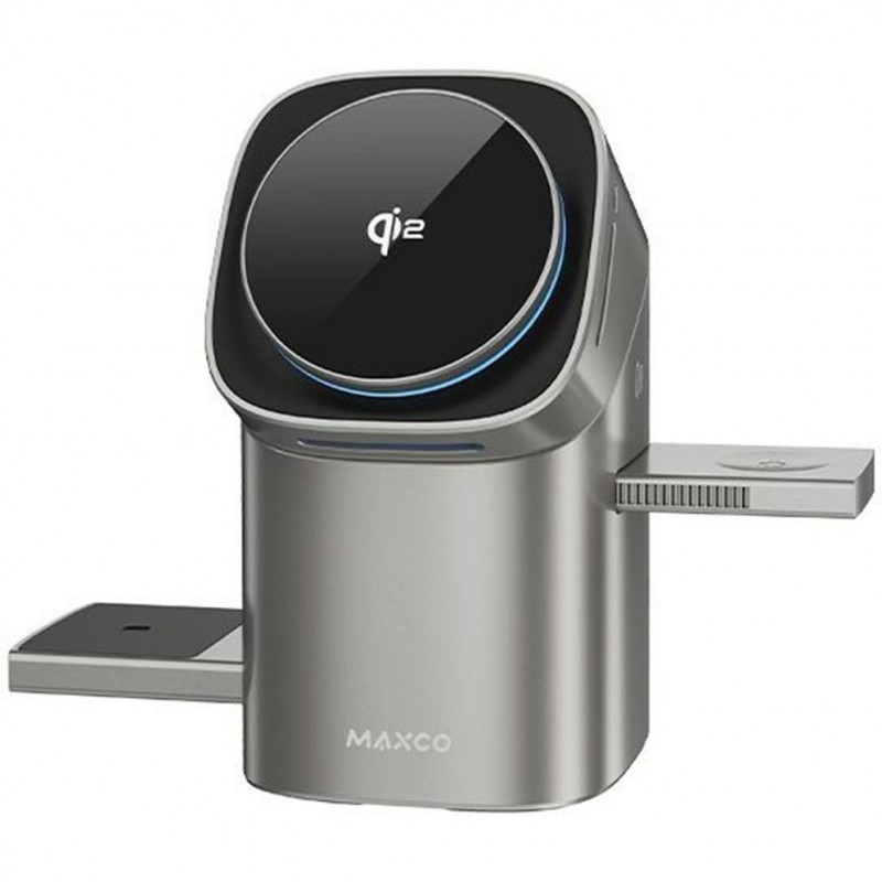 شارژر وایرلس 3 کاره مکسکو Maxco Geometry Seriess II QI2 MW15