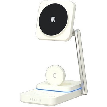 شارژ وایرلس 3 کاره لولو Levelo Aurora 3 In 1 Wireless Charger LVLA31WCWH